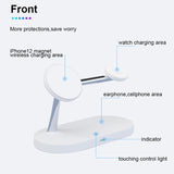 3-in-1 Charger Stand – Fast Wireless Charging for iPhone, Watch & AirPods