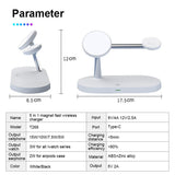 3-in-1 Charger Stand – Fast Wireless Charging for iPhone, Watch & AirPods